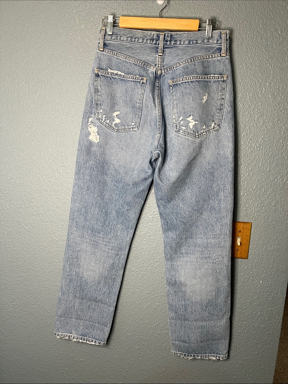 Agolde 90s Loose Fit Distressed Jeans Fall Out 26 - Picture 9 of 13
